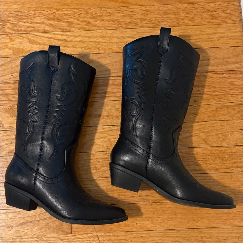 Dream Pairs Black Heeled Boots